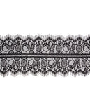 Shots Ouch Black & White Lace Mask w/Elastic Straps - Black