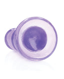Shots RealRock Crystal Clear 5.5" Curvy Dildo/Butt Plug - Purple