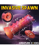 Creature Cocks Nymphoid Ovipositor Silicone Dildo w/Eggs - Multi Color