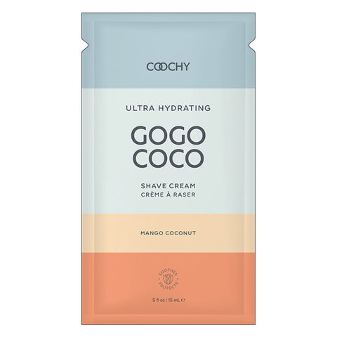 Coochy Ultra Gogo Coco Hydrating Shave Cream-Mango Coconut 10ml Foil Bag of 24