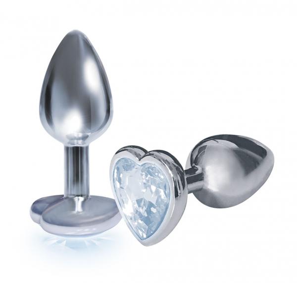 The Silver Starter Bejeweled Steel Plug Diamond