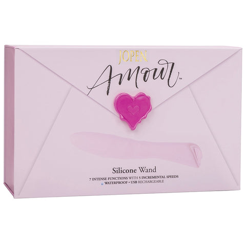 Amour Silicone Wand-Pink 8 Inch