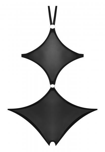 Sassy Cupless & Crotchless Teddy Black 2xl