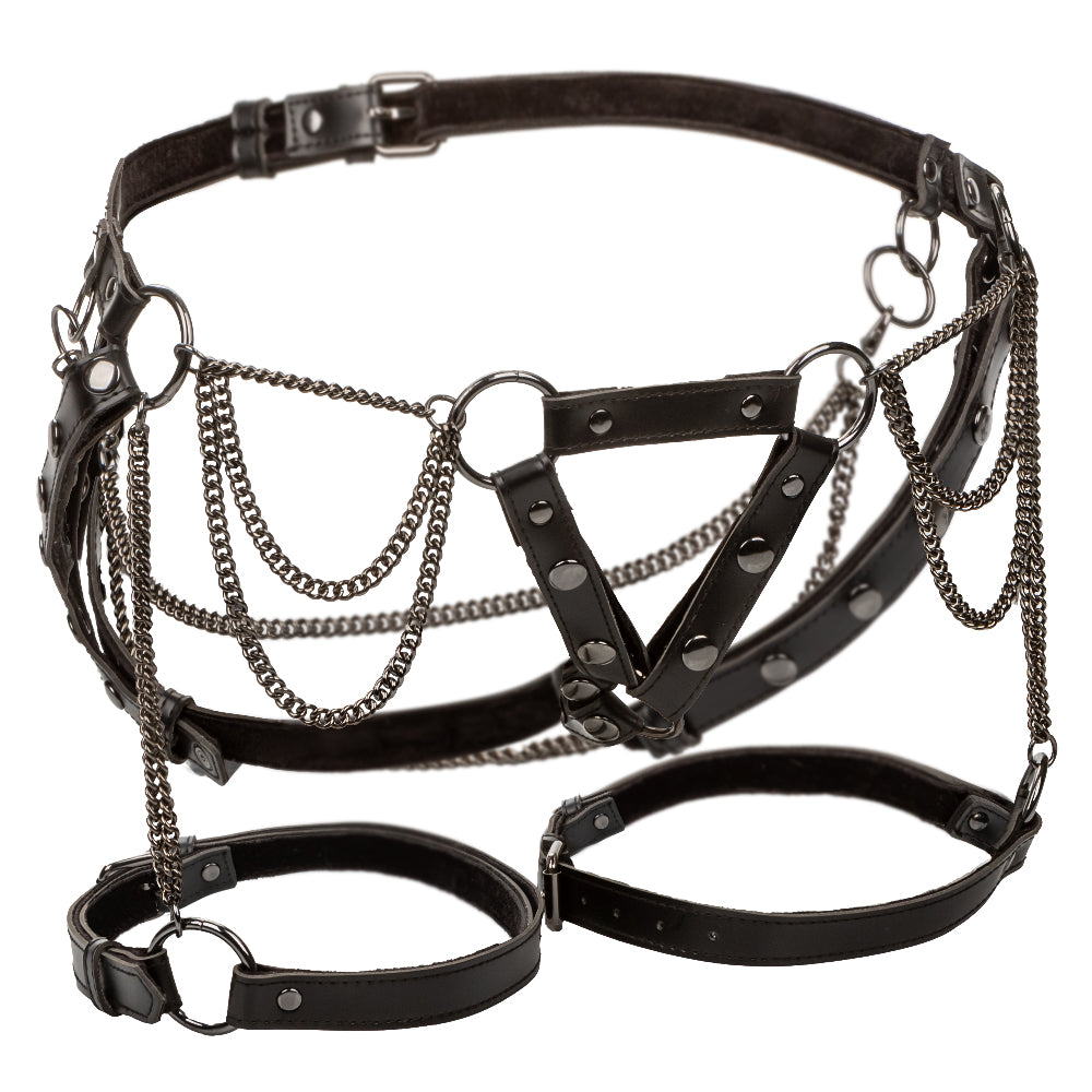 Euphoria Collection Thigh Harness With Chains - Black SE3102203