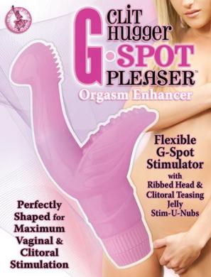 Clit Hugger G Spot Pleaser Pink Vibrator