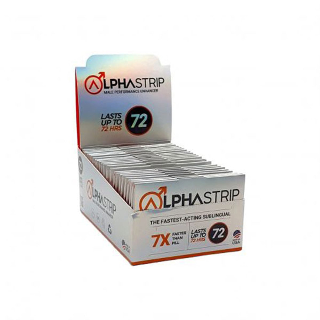 Alpha Strip Male Performance Enhancer 24 Ct Display