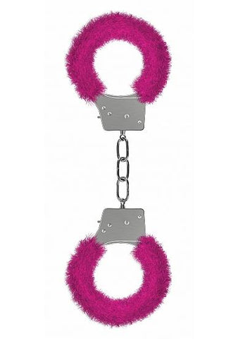 Ouch Beginners Handcuffs Furry Pink