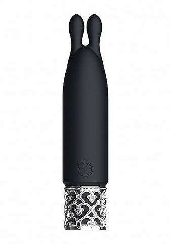 Royal Gems Twinkle Silicone Bullet Rechargeable Black