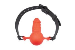 Stfu Cock Gag Black Orange O/S