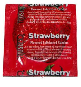 Strawberry Flavored Condom 3 pack