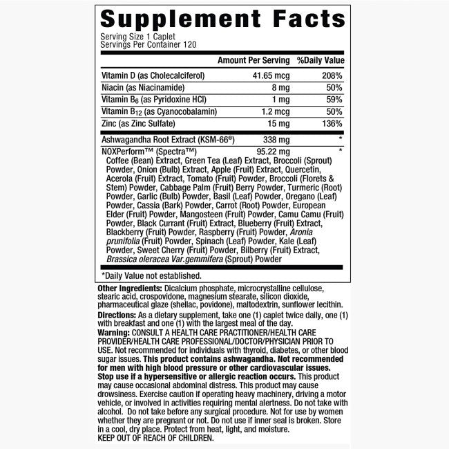 New Vitality Ageless Male Max Total Testosterone Booster 120 Capsules