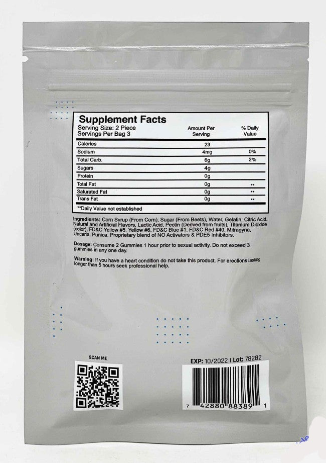 Boner Bears Gummy Male Sexual Dietary Supplement