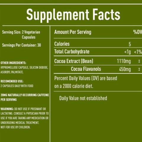 CocoaVia Heart and Brain Supplement 60 Capsules