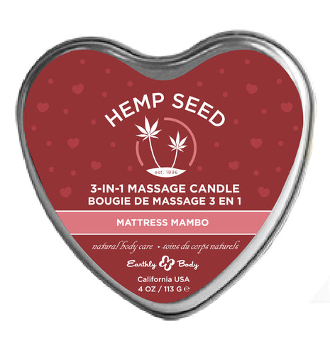Hemp Seed 3-in-1 Massage Candle - Mattress Mambo Mattress Mambo - 4oz
