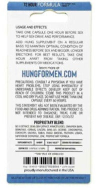 Hung Professional Strength Male Enhancement Black Pill