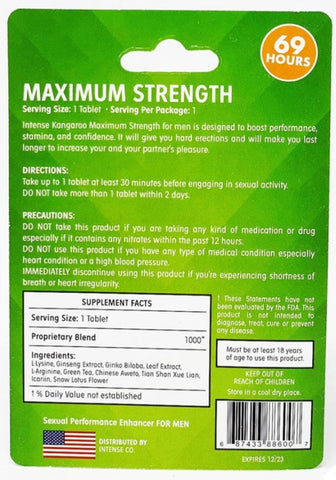 Kangaroo Pill Max Strength Sexual Enhancer For Him Easy To Be A Man