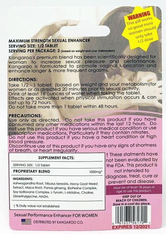 Kangaroo Pink Venus For Her Sexual Vaginal Lubrication Pill