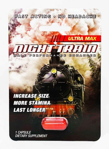 Night Train Ultra Max 1600mg Male Enhancement Red Pill