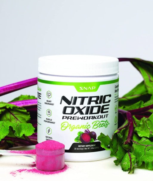 Snap Organic Nitric Oxide Beet Root Pre Workout Booster Powder