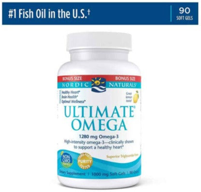 Nordic Naturals Ultimate Omega Lemon Flavor 90 Pills