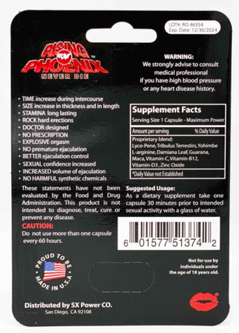 Rising Phoenix 5K Pill Original Maximum Sexual Enhancement