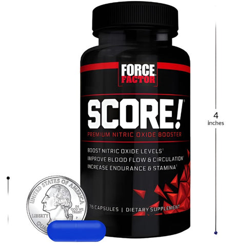 Force Factor Score Premium Nitric Oxide Booster 75 Capsules