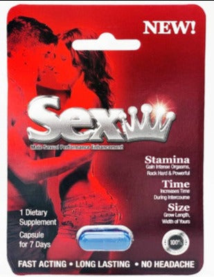 Sex King Male Performance Enhancement Blue Pill