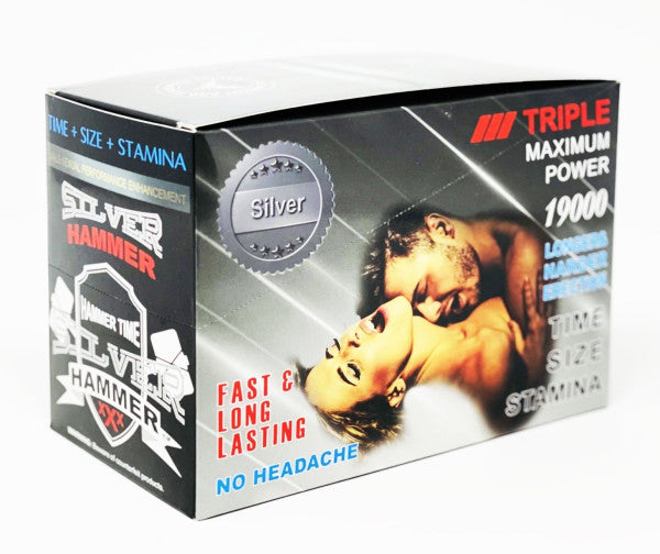 Silver Hammer 19000 Triple Maximum Power Male Enhancer Pill