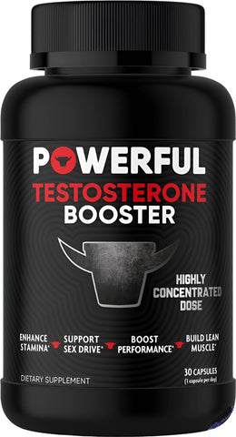 Powerful Foods Testosterone Booster Gluten Free 30 Capsules
