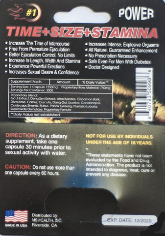 Tiger 9000 Genuine 7 Day Male Sexual Performance Enhancer 1 Pill