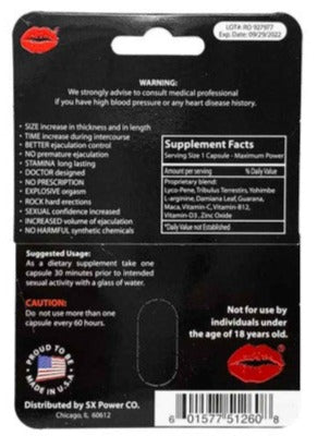 TnT Premium Red Male Sexual Performance Enhancement Pill