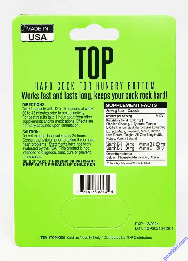 Top Hard Cock Hungry Bottom Male Enhancement Black Pill