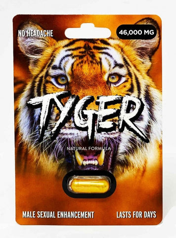 Tyger 46000mg Male Enhancement Gold Pill