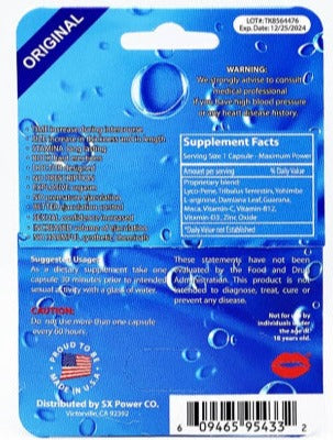 Wet XXX 2500pwr 7 Days Premium Enhancement for Men 1 Pill