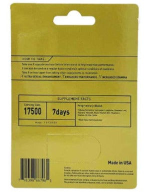 X Gold 17500 Male Sexual Performance Enhancement Pill