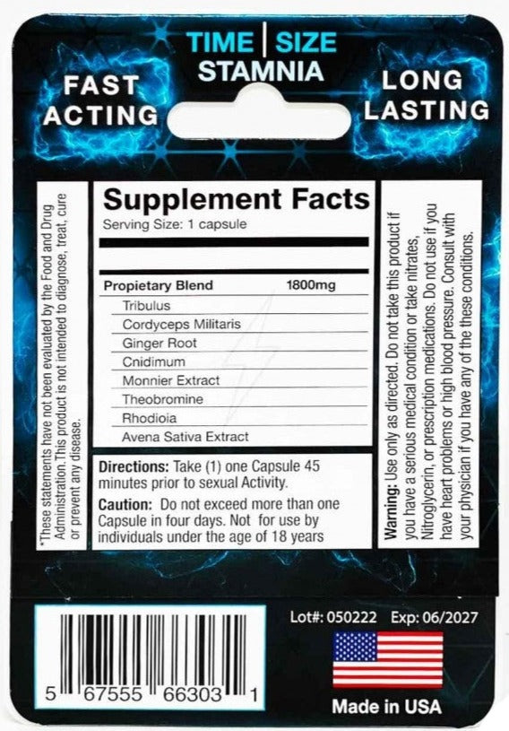 Zeus 1800mg Strongest Male Sexual Enhancement Pill