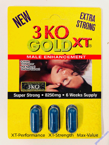 Blue Gold XT Herbal Male Sexual Enhancer 2750mg 3 Pill