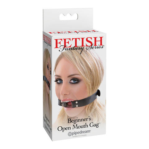 Fetish Fantasy Series Beginner's Open Mouth Gag Black