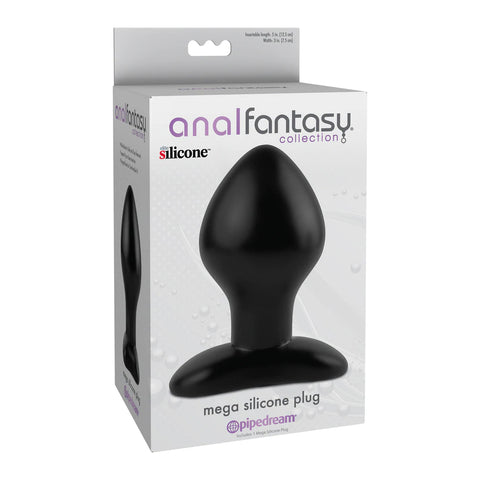 Anal Fantasy Collection Mega Silicone Plug Black