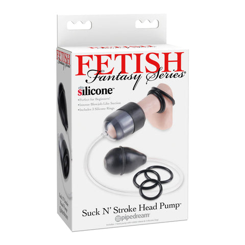 Fetish Fantasy Series Suck N’ Stroke Head Pump Black