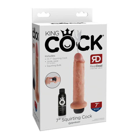 King Cock 7 Inch Squirting Cock Flesh