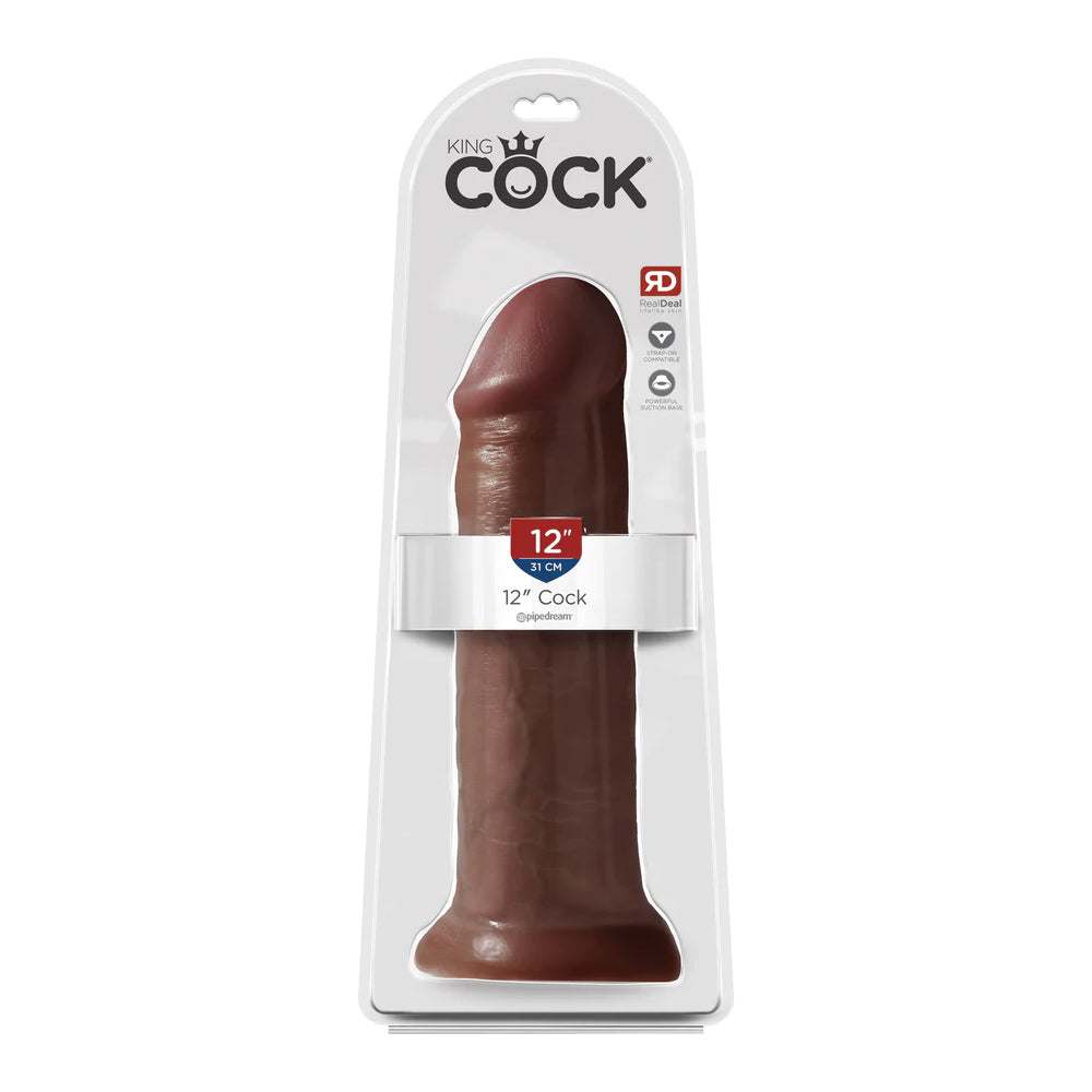 King Cock 12 Inch Cock Brown