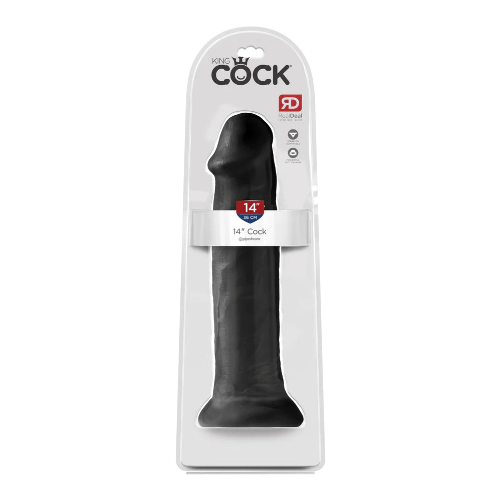 King Cock 14 Inch Cock Black