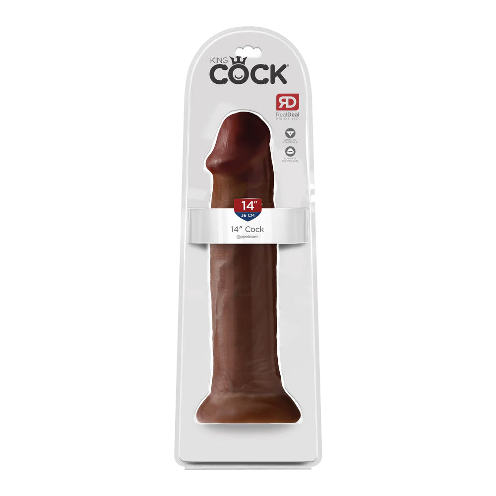 King Cock 14 Inch Cock Brown