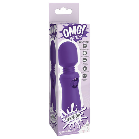 Omg! Wands -Enjoy Rechargeable Vibrating Wand Purple