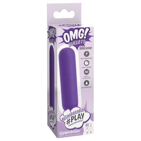 Omg! Bullets -Play Rechargeable Vibrating Bullet Purple
