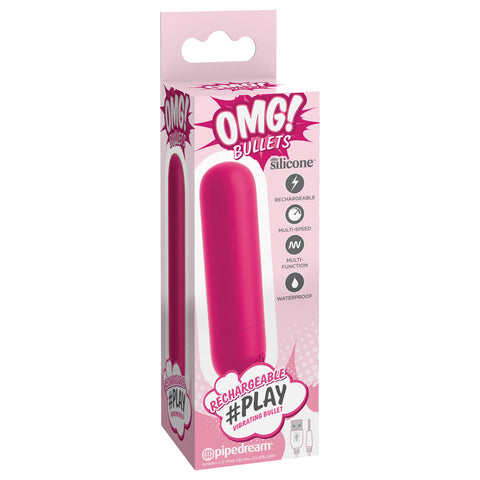 Omg! Bullets -Play Rechargeable Vibrating Bullet Fuchsia