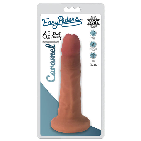 Easy Riders 6 Inch Slim Bioskin Dong Carmel