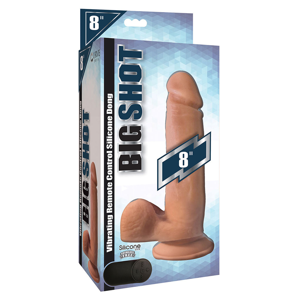 Big Shot 8 Inch With Balls Silicone Vibrating