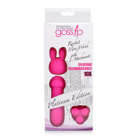 Gossip Mini Wand W/Two Attachments Magenta